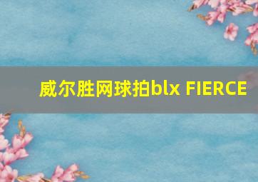 威尔胜网球拍blx FIERCE